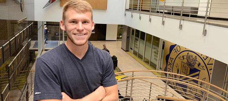 An engineering master's student at The University of Akron in Ohio